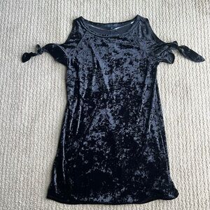Sanctuary black velvet dress